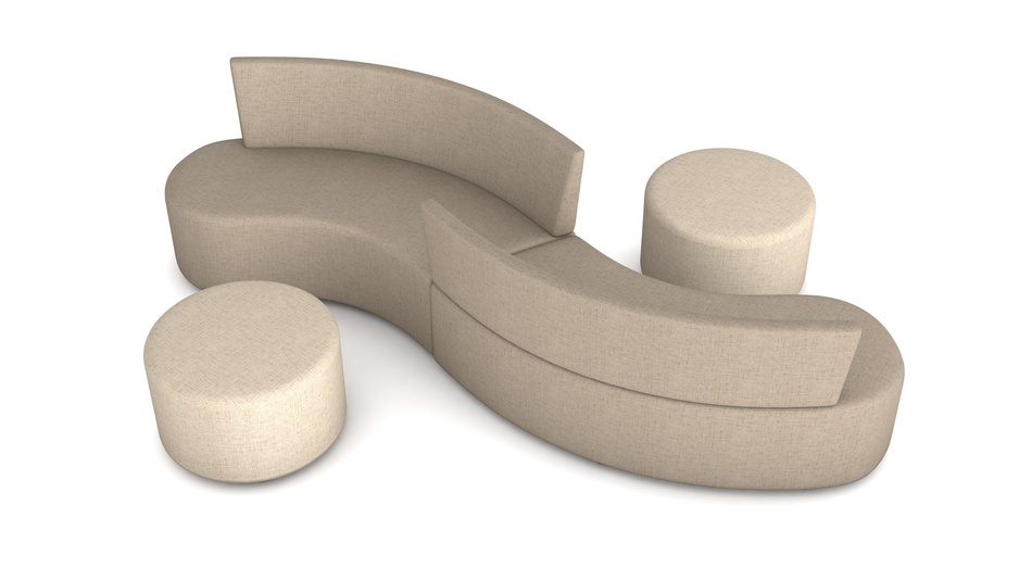 Sofa-Serie Curve – Innenbogen rechts Stellbeispiel