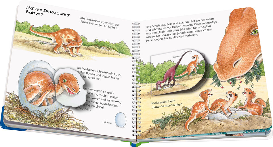 Blick ins Buch Die Dinosaurier. WWW junior