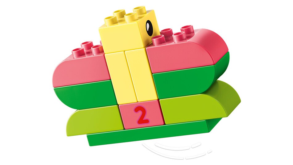 Einzelner Aufbau mit den Bausteinen