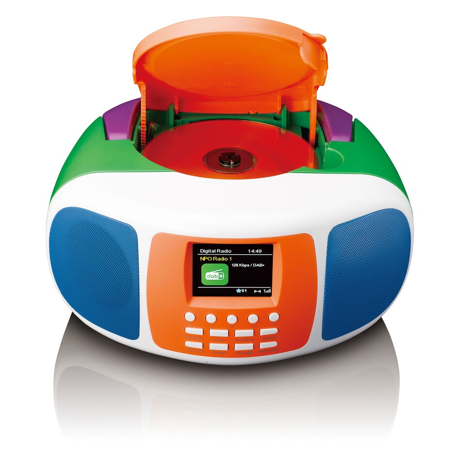 Lenco Kinder Boombox mit offenem CD-Fach