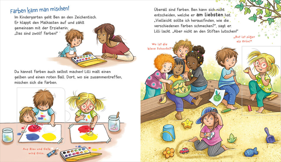 Blick ins Buch Viele bunte Farben