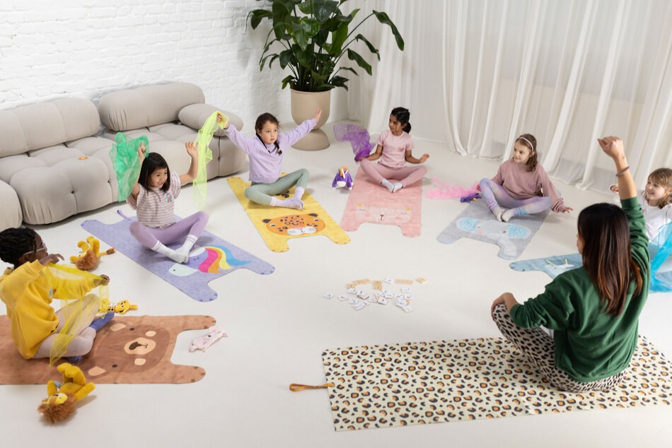 Yogitier® Kinder-Yogamatte - Diego der Dino