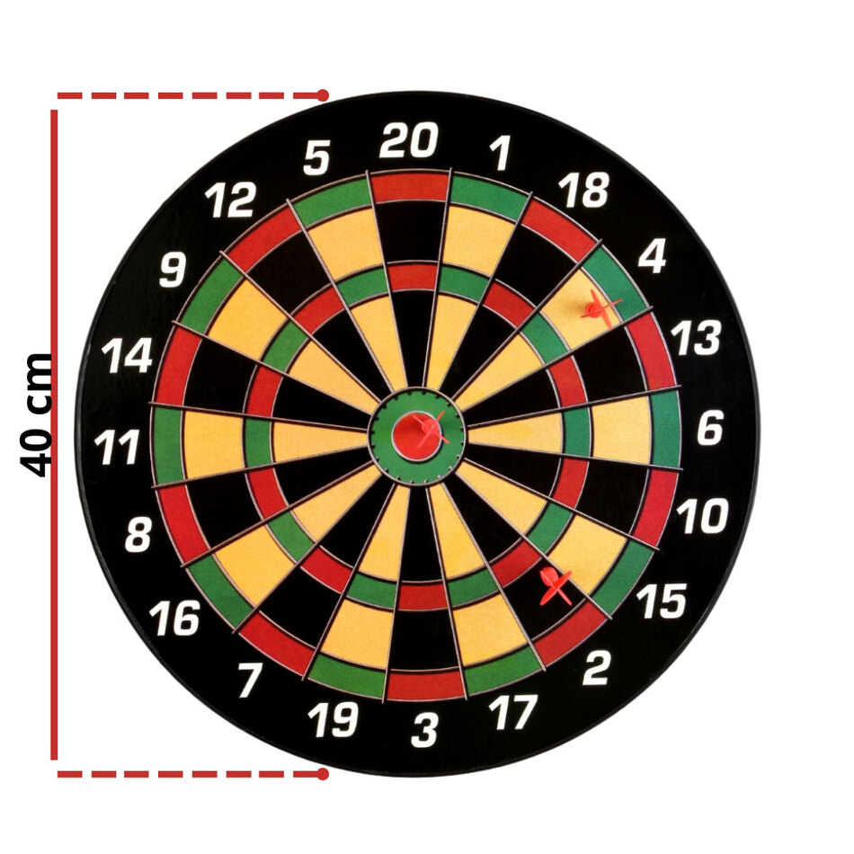 Dartboard Magnet mit Größenangabe