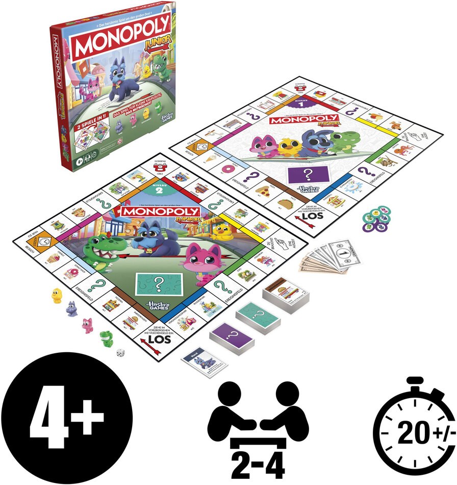 Monopoly Junior 2in1 Spielaufbau