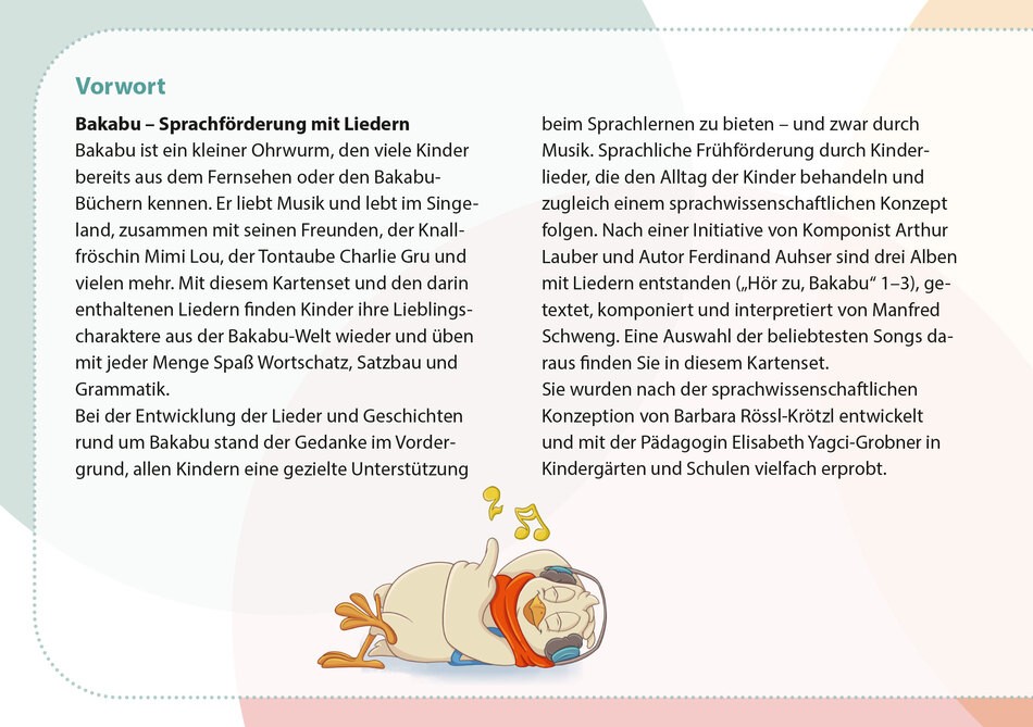 Beispiel Bakabu.Komm mit ins Singeland!Bildkarten