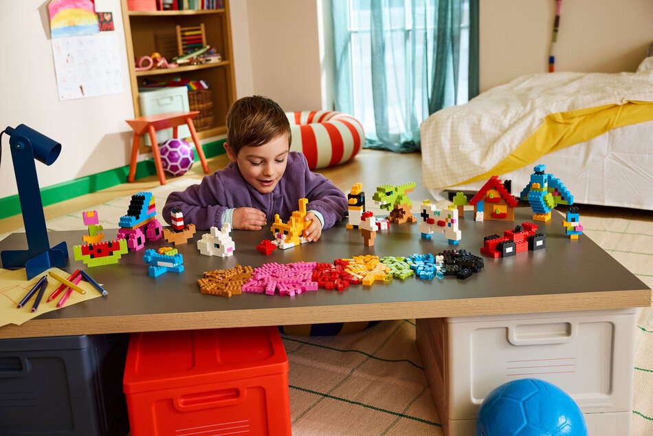 Bausteine im Kinderzimmer