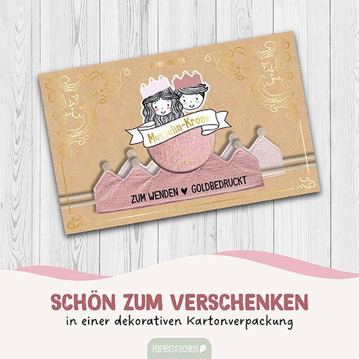 Krone Musselin - rosa