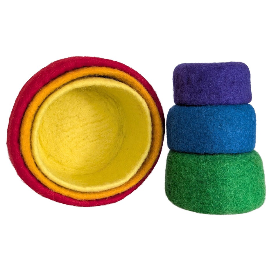 Filzschalen Regenbogen