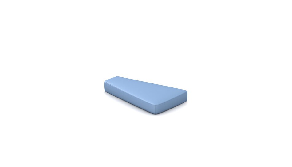 Sofa Edge mit zweiter Ebene in hellblau
