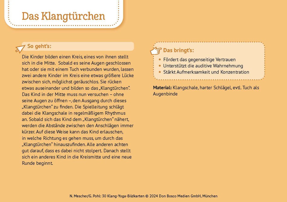 Beispielkarte 30 Klang-Yoga-Bildkarten