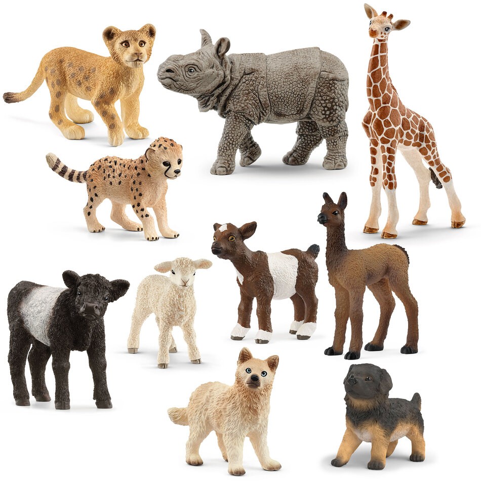 Schleich® Tierkinder-Set, 10-teilig