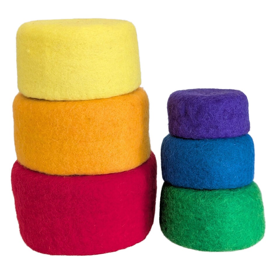 Filzschalen Regenbogen