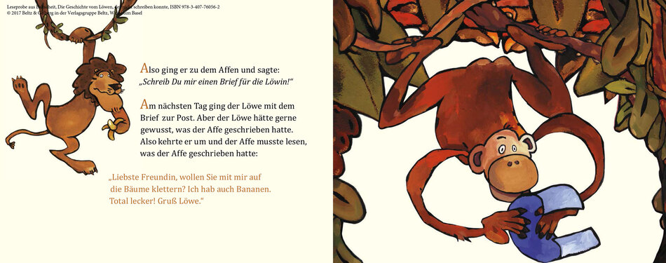 Blick ins Buch Die Geschichte vom Löwen, der nicht