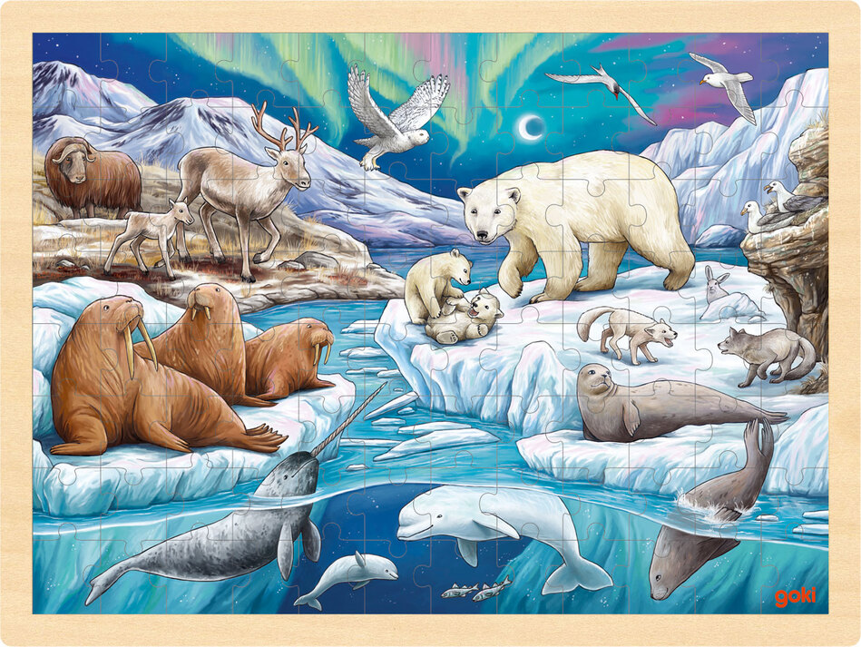 Einlegepuzzle Arktis