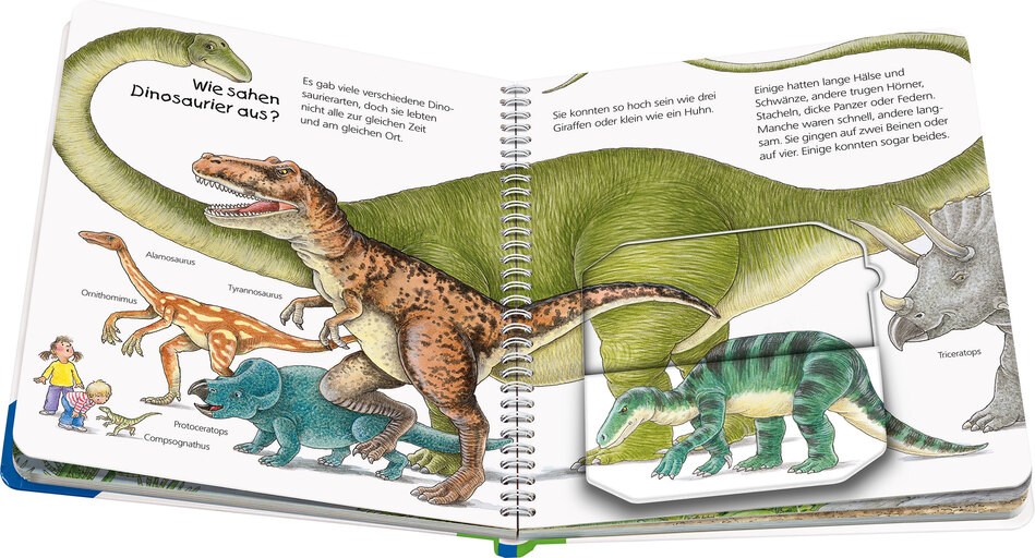 Blick ins Buch Die Dinosaurier. WWW junior