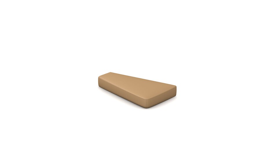 Sofa Edge mit zweiter Ebene in hellbraun
