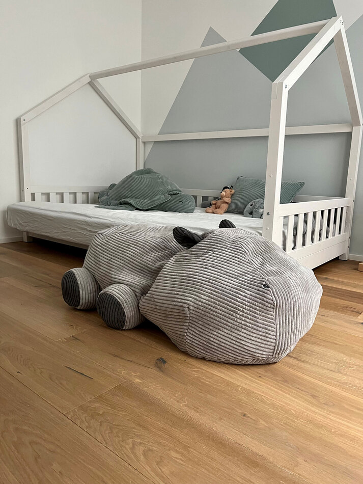 Sitzsack Hippo Henni im Kinderzimmer
