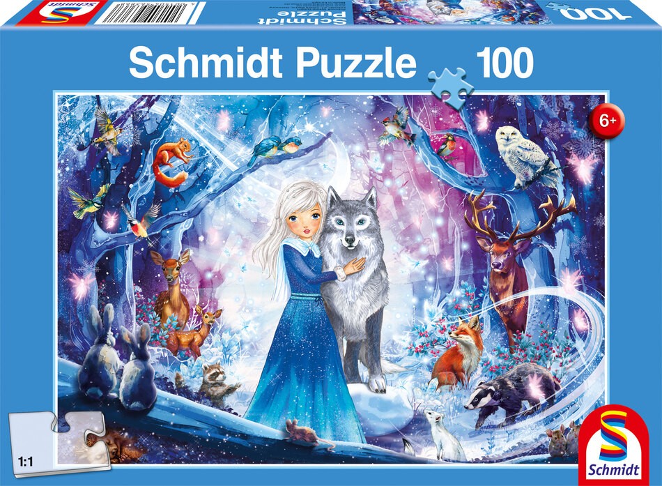 Schmidt Puzzle "Prinzessin im Winterwald"