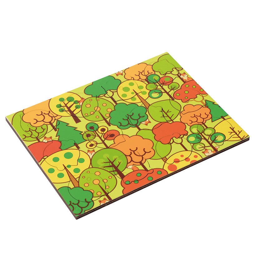 Phantasiepuzzle Bäume-Wald