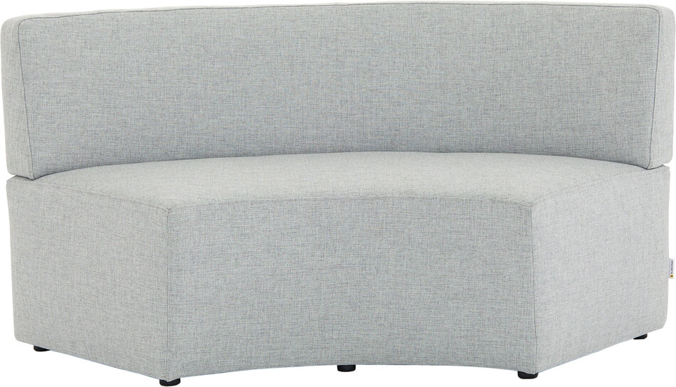 Sofa-Serie Curve – Außenbogen in Newlife steingrau