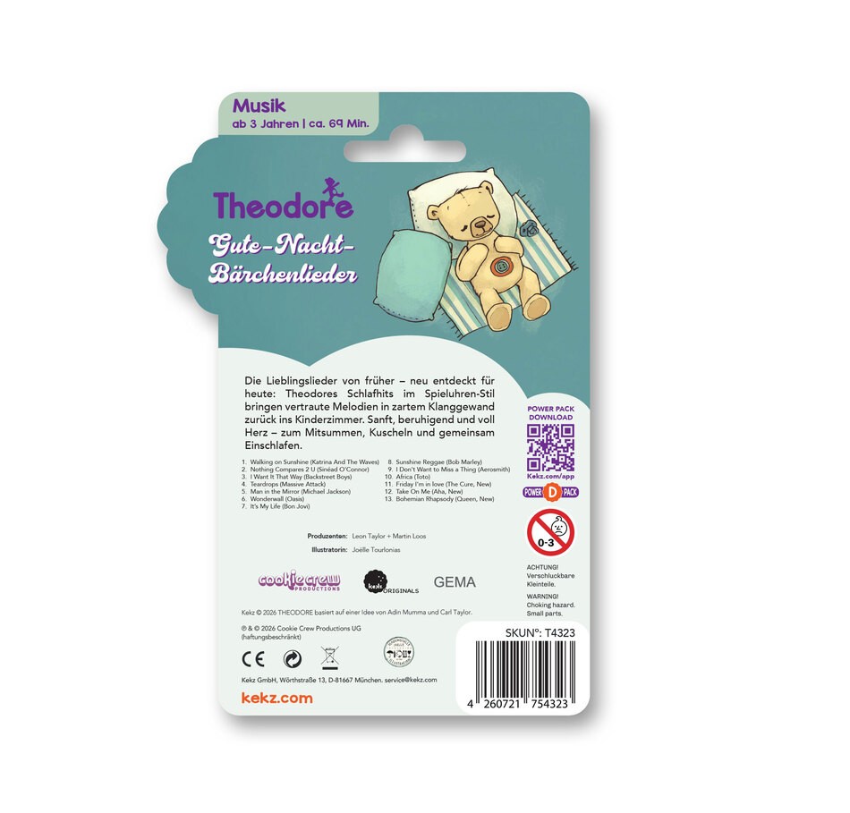 Audiochip für Kekzhörer® Gute-Nacht-Bärchenlieder