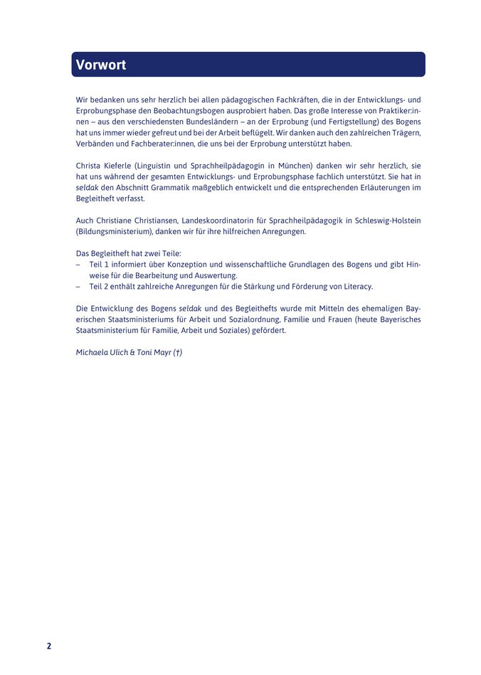 Blick ins Buch seldak