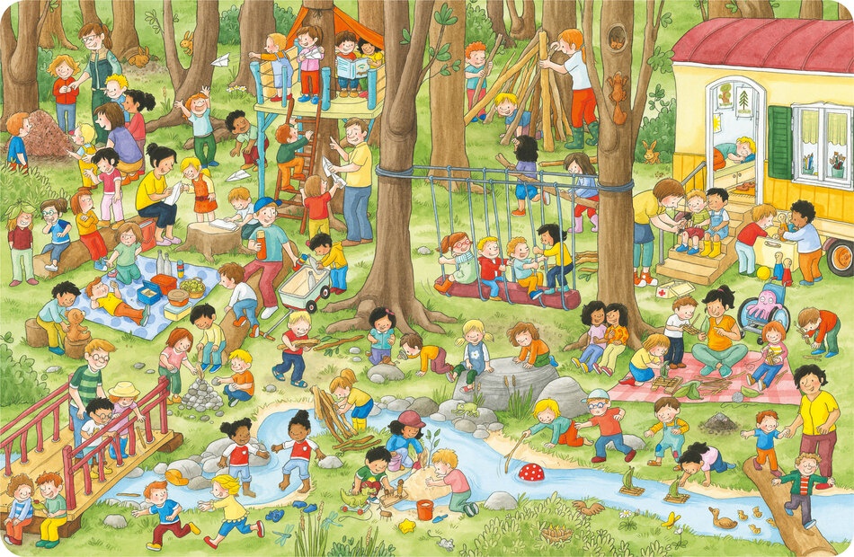 Blick ins Buch Mein großes Kindergarten-Wimmelbuch