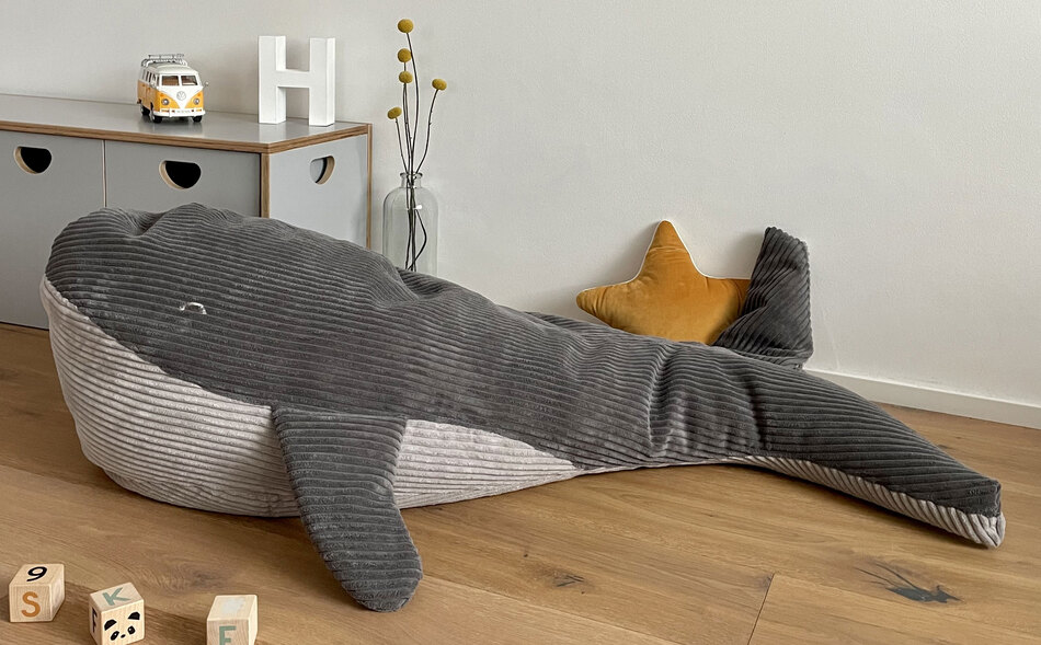 Sitzsack Wal Waldemar im Kinderzimmer