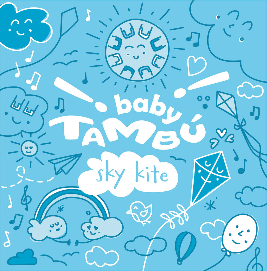 Baby Tambú Zungentrommel 6", hellblau