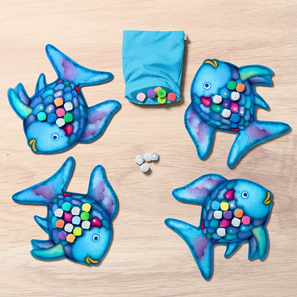 Der Regenbogenfisch - Glitzerbingo Spielaufbau
