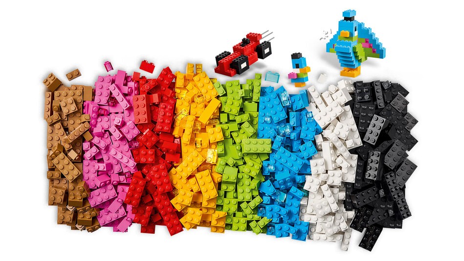 LEGO® Classic Kreative Bunte Steine auf Haufen