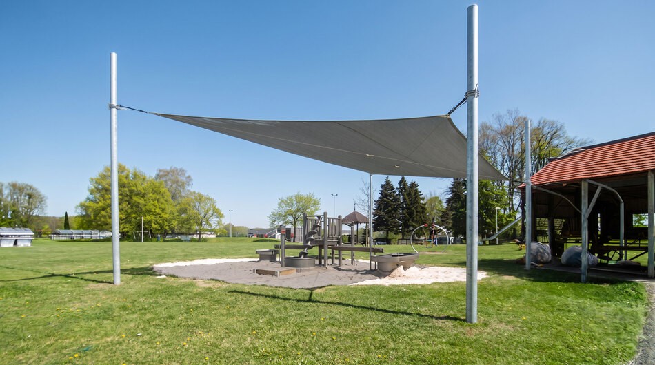 Sonnenschutzanlage Rechteck, 4 x 5 m