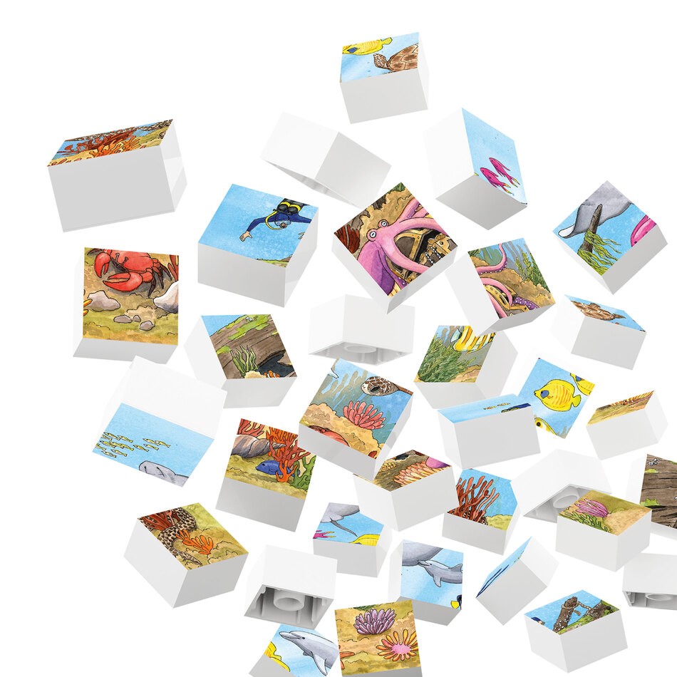 Hubelino Puzzle Meerestiere Einzelteile