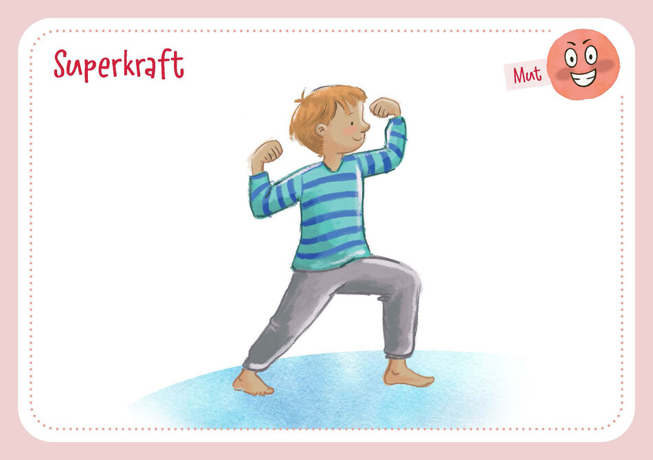 Gefühle in Balance mit Kinderyoga Abb. Bildkarte