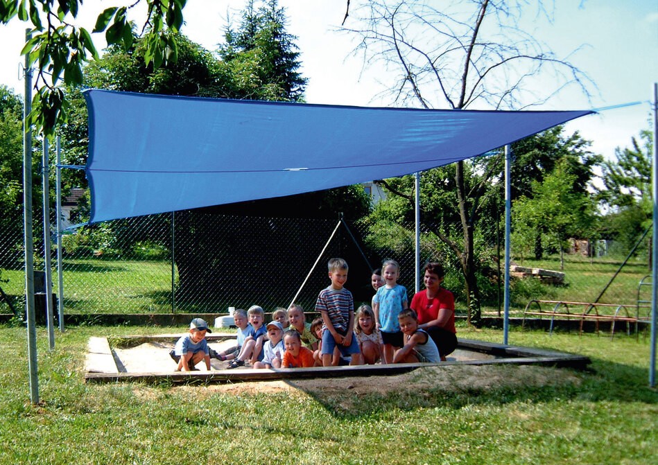 Sonnenschutzanlage Rechteck, 4 x 5 m