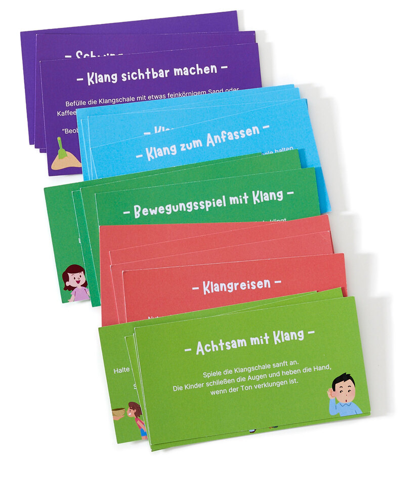 Regenbogenklang - Nepal-Klangschale mit Box und Ka