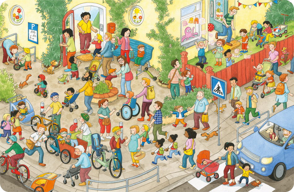Blick ins Buch Mein großes Kindergarten-Wimmelbuch