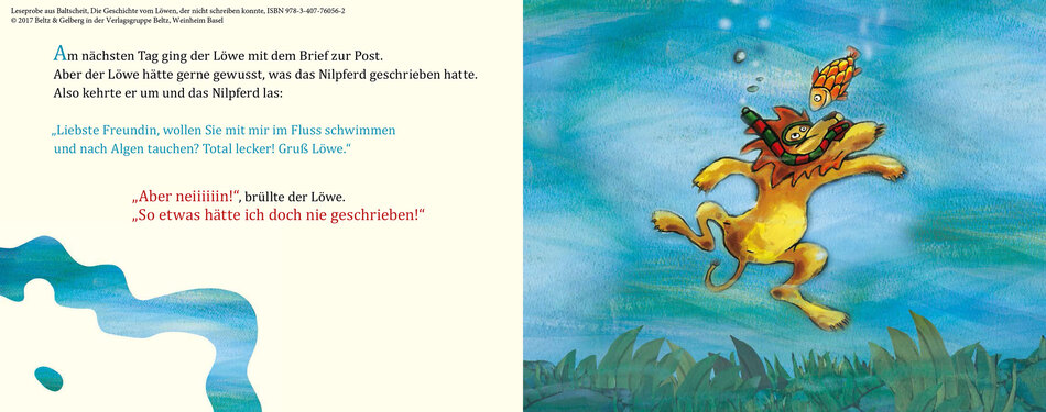 Blick ins Buch Die Geschichte vom Löwen, der nicht