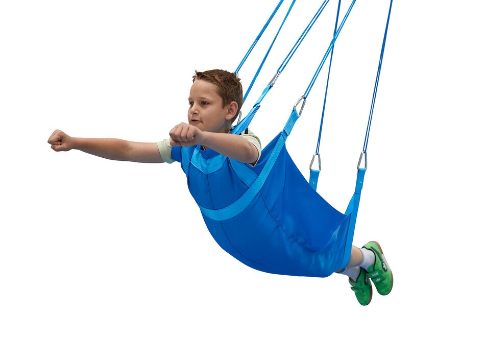 Flugschaukel mit Kind