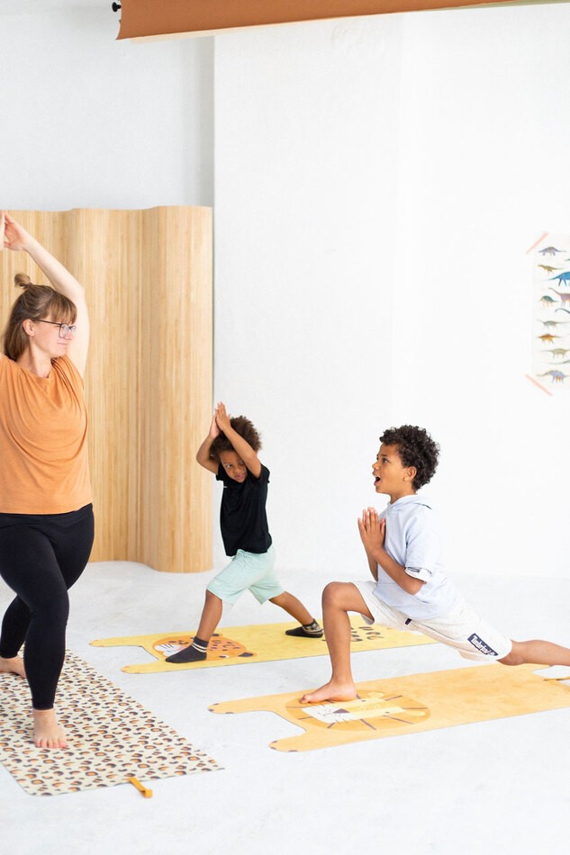 Yogitier® Kinder-Yogamatte - Leo der Löwe