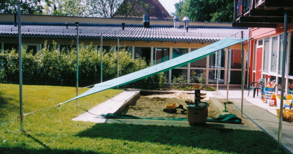 Sonnenschutzanlage Rechteck, 4 x 6 m