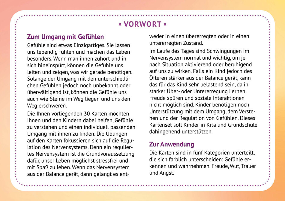 Gefühle in Bewegung bringen Abbildung Bildkarten