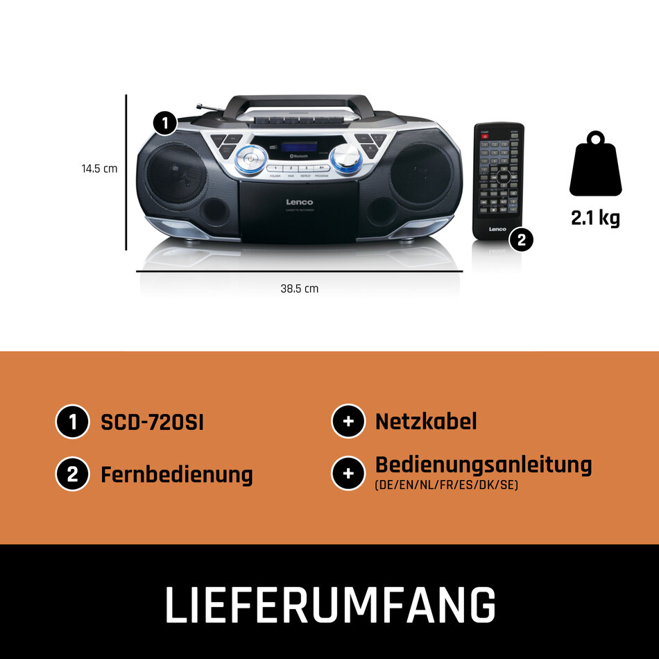 Lenco Boombox Features