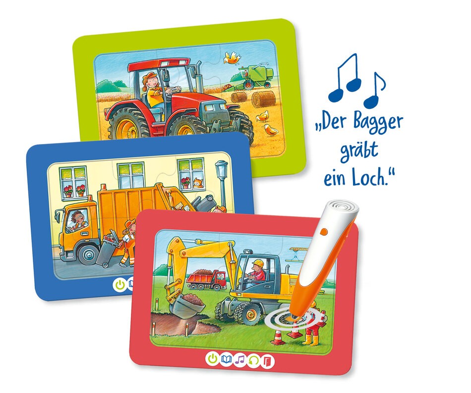 tiptoi® 3 erste Puzzles: Fahrzeuge mit Musikinfo