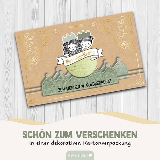 Krone Musselin - mint