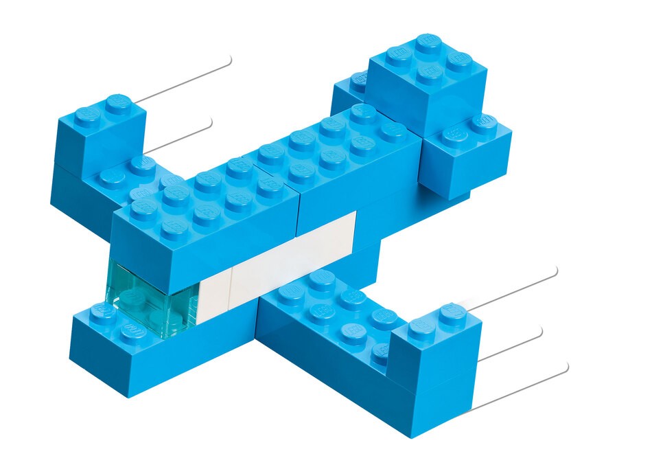 Einzelne Bauwerke der LEGO Steine