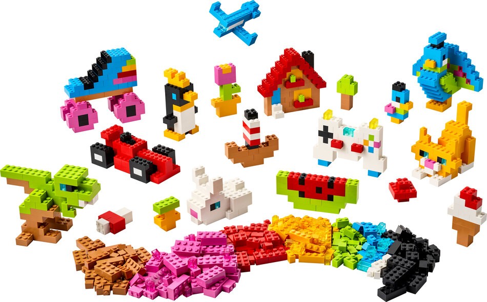 LEGO® Classic Kreative Bunte Steine auf Haufen