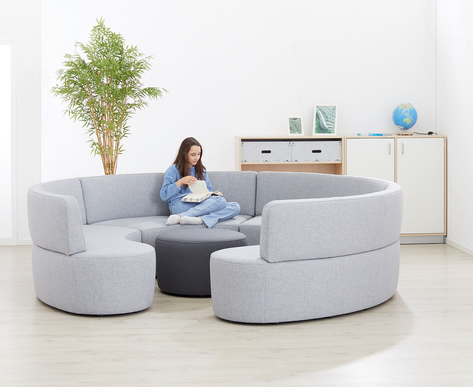 Sofa-Serie Curve – Außenbogen rechts Stellbeispiel