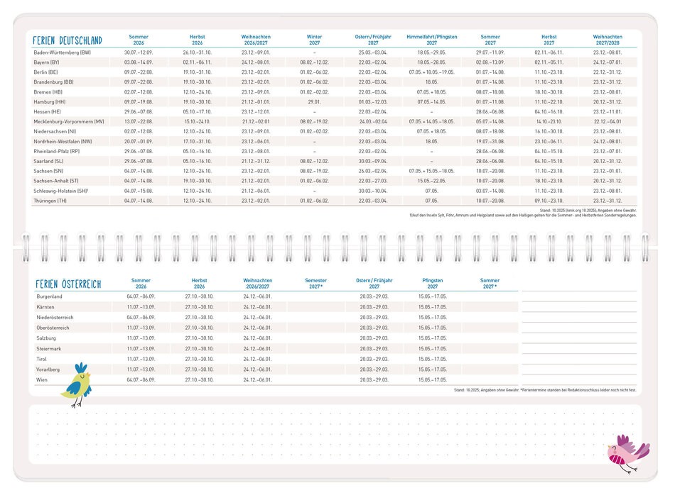 Blick in den Kalender