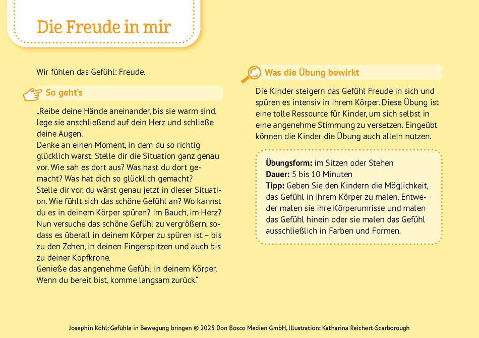 Gefühle in Bewegung bringen Abbildung Bildkarten
